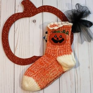 Pumpkin Slipper Socks